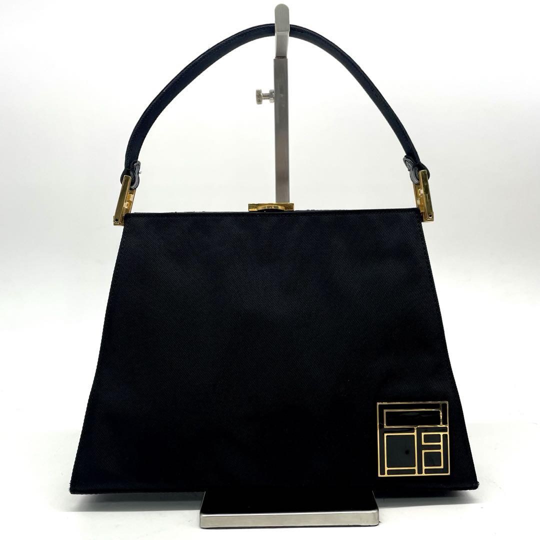 Fendi Black FF Logo Nylon One Shoulder Bag Pre-Owned