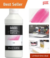 16 oz BASICS Gesso - Versatile Acrylic Surface Prep for Artists and Students