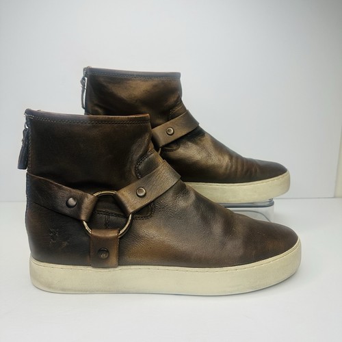 Frye Harness Chukka Sneaker Herren Größe 11 Gold Leder High Top Turnschuhe