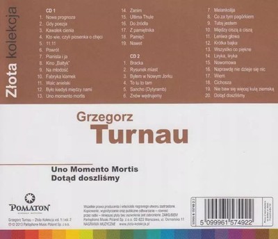 5099961574922 Złota Kolekcja. Uno Momento Mortis / Dotąd Doszliśmy, 2 CD Warner 
