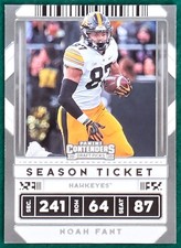 Noah Fant - 2020 Panini Contenders Draft Picks #77 - Iowa Hawkeyes Football Card
