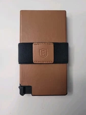 Ekster Senate Slim Leather Card Wallet Holder Edc Minimalist Roma Cognac RFID