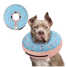 Supet Inflatable Dog Cone Collar Alternative After Surgery, Doggie Neck Donut L