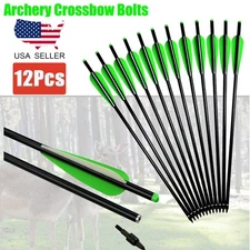 Crossbow Bolts 16/18/20/22"inch Aluminum Shaft Arrow 125grain Broadhead Hunting