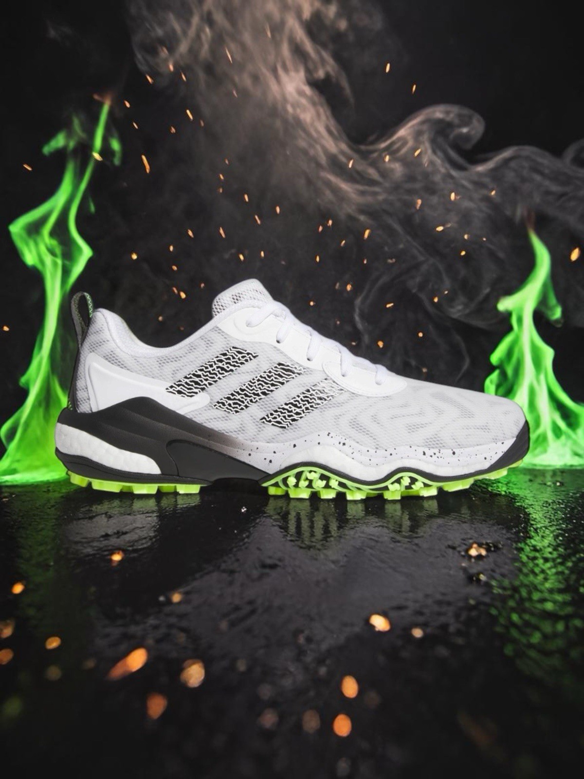 Adidas CodeChaos 25 White Core Mens Size 115 Spikeless TOUR Golf Shoes Sneakers 13290₽