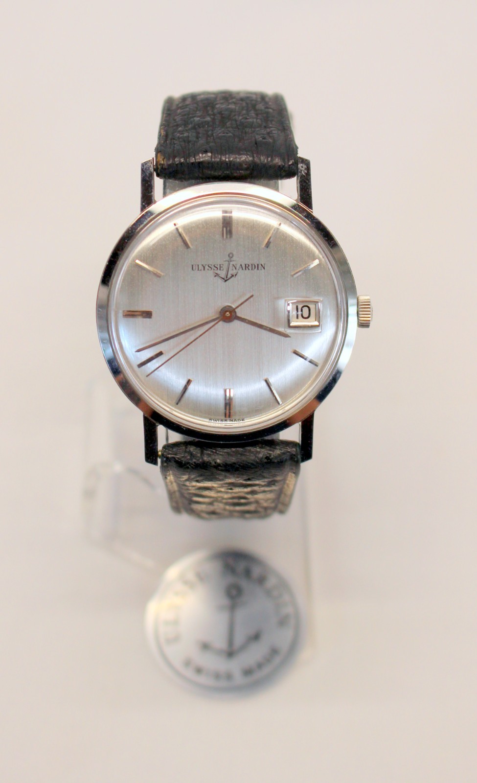 💥ULYSSE NARDIN Vintage Manual Wind 35mm Men’s Watch SILVER DIAL💥 image 3