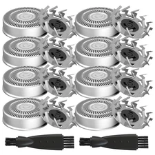 8 Pack Shaver Head Replacement Blade Compatible with Skull Pitbull... 