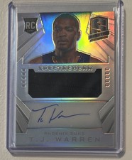 T.J. Warren 2014-15 Spectra Prizm Silver Refractor Rookie Auto RPA RC SP 23/49