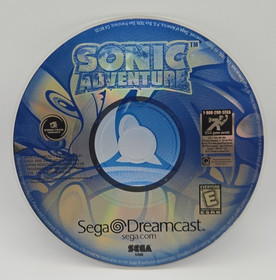 SEGA Dreamcast Console w/Sonic Adventure, Controller Memory Card & Cables Tested