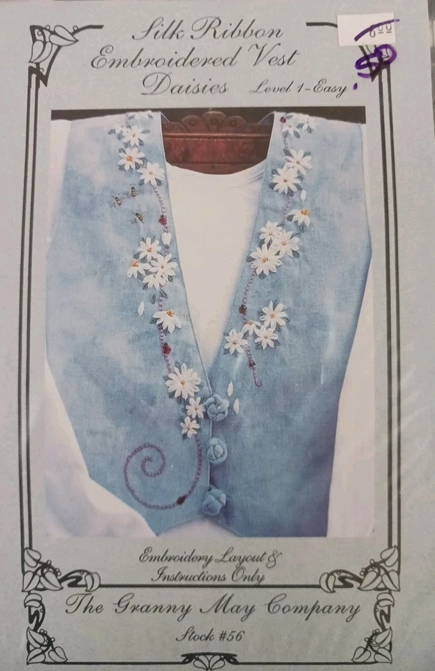 Lote de 5 libros de patrones de bordado de cinta para adornar ropa y artículos secos  Foto 4 de 4