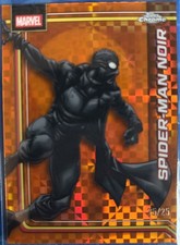 2026 Topps Chrome Marvel Comics Spider-Man Noir Orange Refractor #165 SSP 25/25