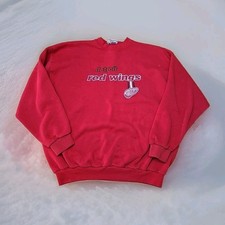 Detroit Red Wings Vtg 90's Crewneck Sweatshirt Mens Size XL NHL Hockey Sports