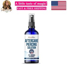 Piercing Aftercare Spray - Saline Solution for Piercings Wound Wash Sterile S...