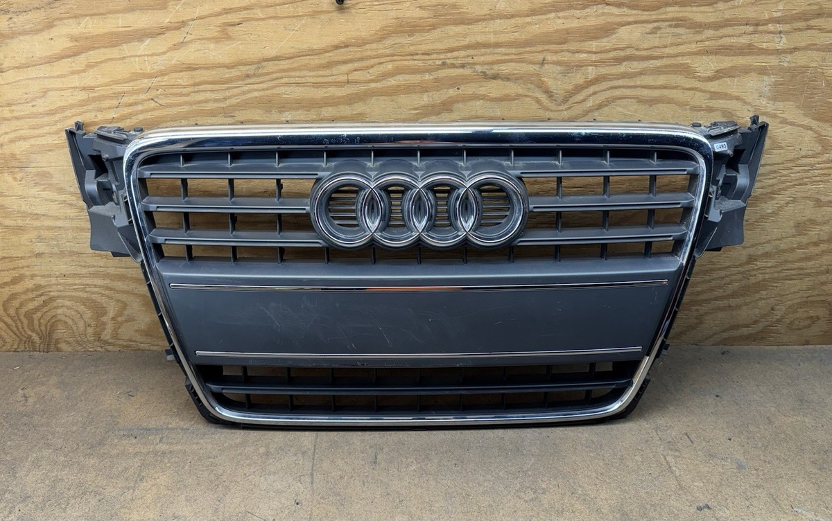2009-2012 AUDI A4 FRONT UPPER GRILLE GRILL WITH CHROME TRIM OEM