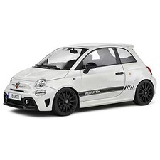 S1811301 1/18 Fiat F595 Abarth 2022 White Diecast Minicar