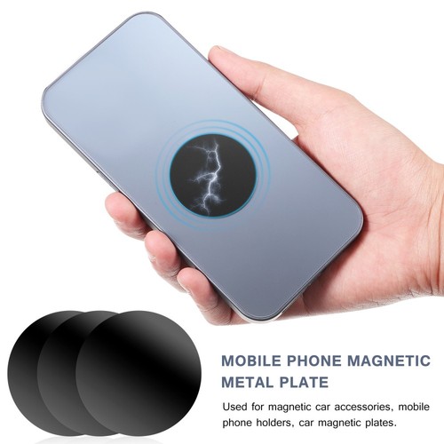 12 Pcs Mobile Phone Metal Plate Round Rectangular Stickers Holder Plates - 第 8/11 張圖片