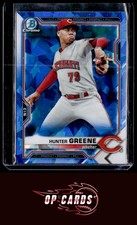 Hunter Greene 2021 Bowman Chrome Sapphire #BCP-175 Prospects , Free Shipping