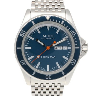MIDO Ocean Star Tribute Automatic Watch Stainless Steel Blue Dial RWF VRA HX3