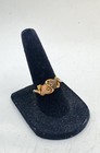 Vintage Black Hills Gold 10K Yellow Gold Leaf Ring Rose Green Leaves Sz 6.5 — photo 2