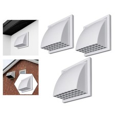 Exhaust Hood Vent with Rain Cover Outdoor Air Vent Cover for Kitchen Outside