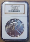 1987 American Silver Eagle NGC MS69 Brown Label PQ