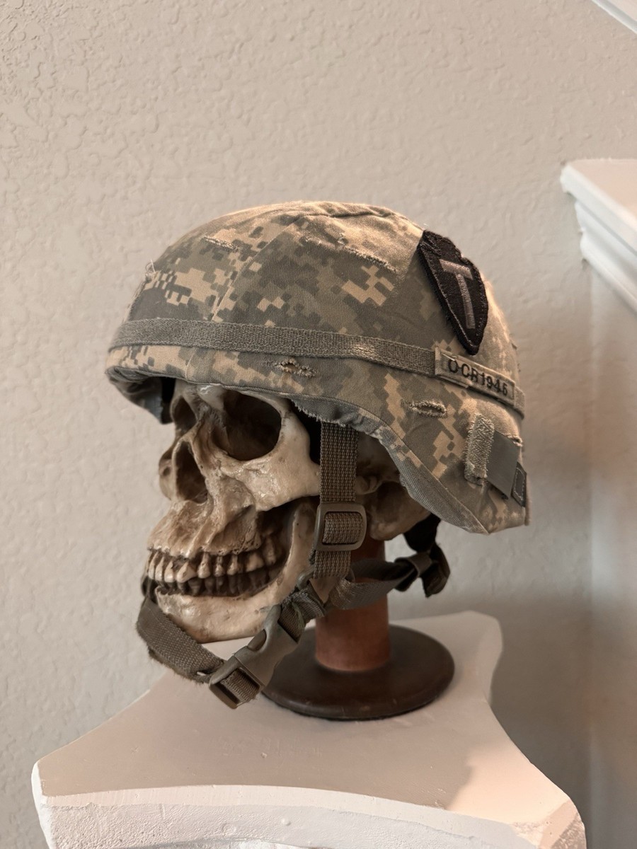 安全地帯RARE ARCHIVE 2012 OLDGEN 36th ID MICH ACH Medium Ballistic Helmet Military Surplus