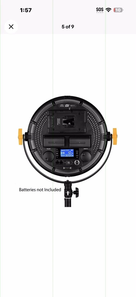 Luz LED suave bicolor Genaray Mini Moon 11" Foto 2 de 4