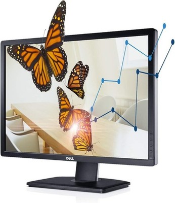 Dell U2412M 24'' 1920 x 1200 IPS LCD Monitor - DP, DVI, VGA mit Standfuß + Netzteil