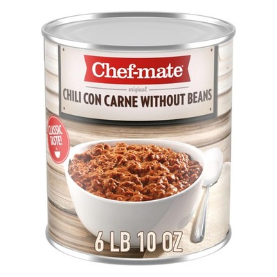 Chef-mate Beef Chili, Canned Chili with Meat, No 6.61 Pound (Pack of 1) 
