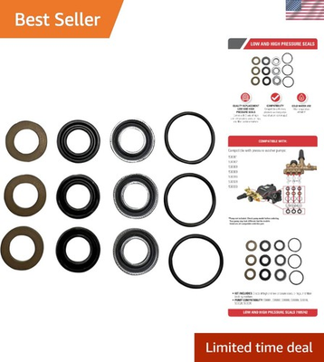#ad #ad Durable Replacement Pressure Washer Seal Kit with O Rings amp; Fiber Washers Black $86.99