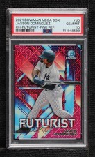 2021 Bowman Futurist Mega Box Pink Mojo Refractor Jasson Dominguez PSA 10 8uc