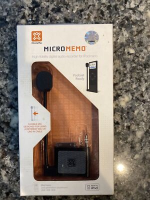 XtremeMac MicroMemo High Fidelity Digital Audio Recorder iPod Nano Podcast Ready