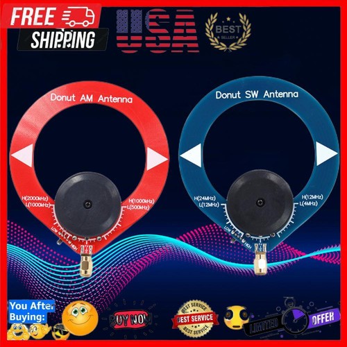 Donut Antenna Easy To Install MW Shortwave Antenna for Radio Antenna Tuning Ring