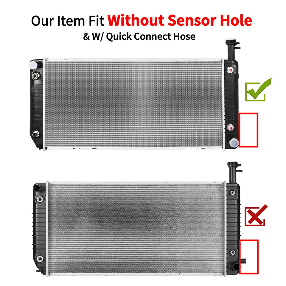 2791 Radiator for Chevrolet Express / GMC Savana 2500 3500 4500 4.8L 6.0L V8 - Image 2 of 4