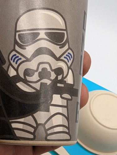 Juego de vajilla de fibra de bambú Star Wars Child 4 piezas. Darth Vader stormtrooper gg898 - Imagen 11 de 11