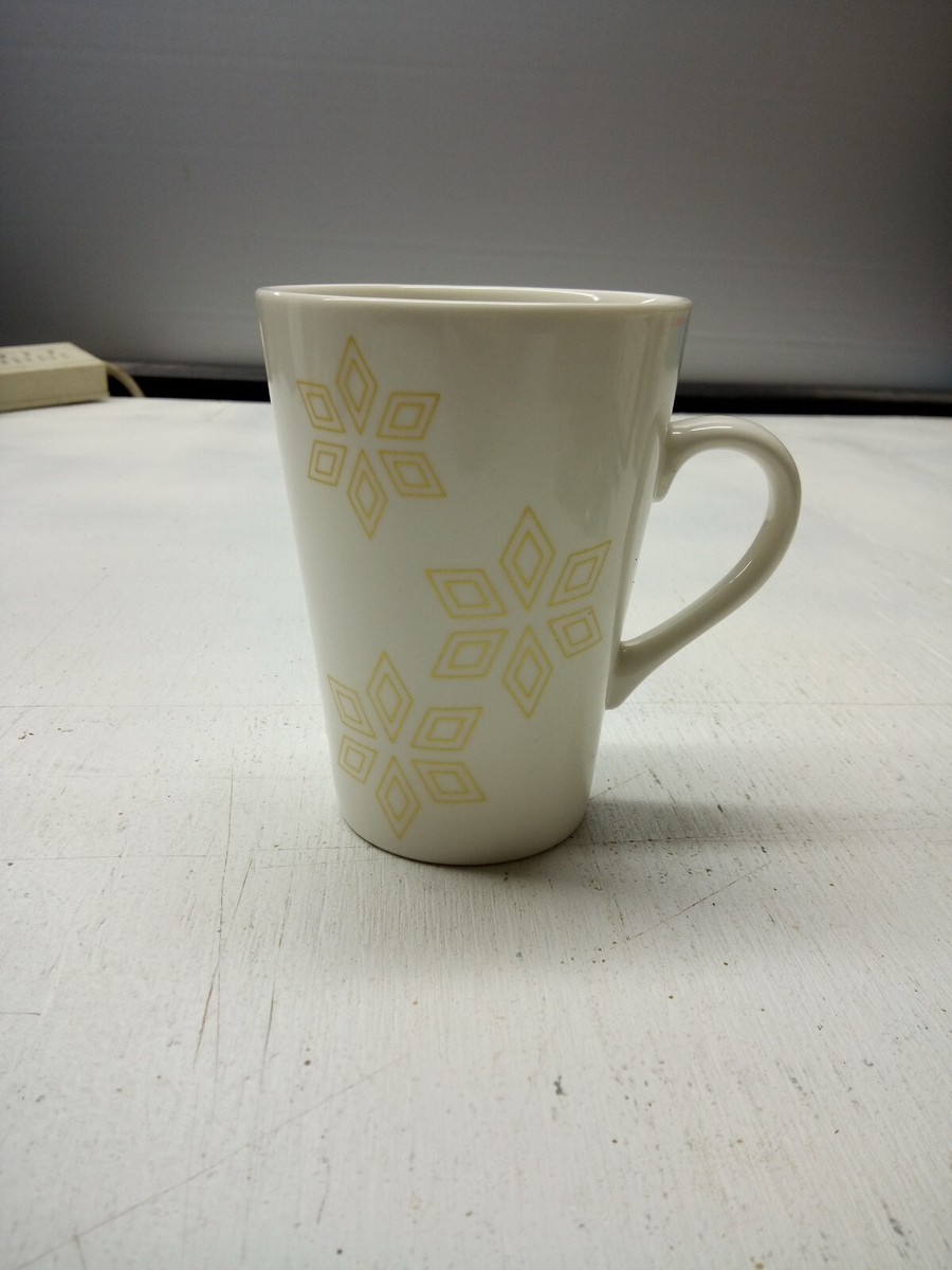 Starbucks Coffee Mug Ivory Gold Snowflake Holiday 2016 Coffee Mug Tea Cup  16 oz | eBay