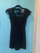 NWT ($138) BCBG Little Blk Dress, Lacey Front/back, Size 0, Sexy, $69