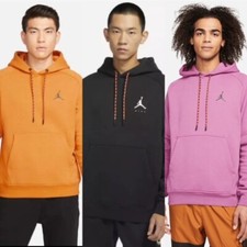 Jordan Jumpman Altitude Fleece Pull Over Hoodie Yellow DJ0210-738 Men's Orange