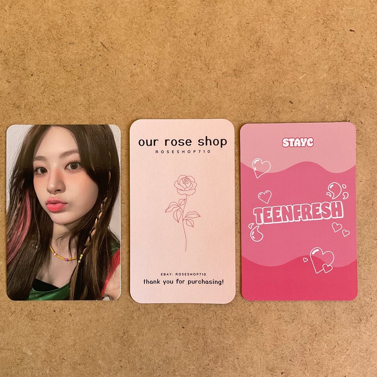 直筆サイン入り STAYC TEENFRESH US限定アルバム アイサ Sumin (Of STAYC) 