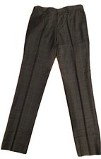 J Crew Ludlow Slim Fit Suit Pant Wool Gray Plaid Sz 31 34
