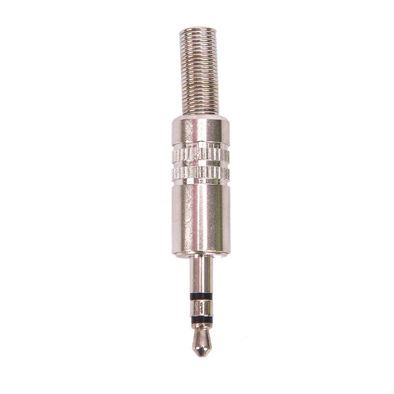 3.5mm 3 Pole Headphone Replacement Jack Male Plug Soldering Connector ...