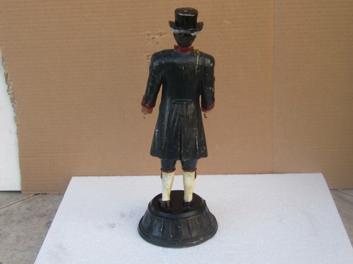 Rare Antique German / Austrian Cold Painted Metal Figure/Pocket watch stand 19c - Picture 3 of 11