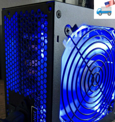 NEW 550W TUV Certified Upgrade Quiet LED Fan PC Power Supply,Intel/AMD ATX12V PS