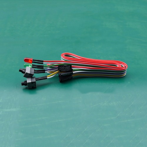 60CM Long Jumper Wire LED Indicator Computer Host Chassis Power Switch Cable - Picture 6 of 6