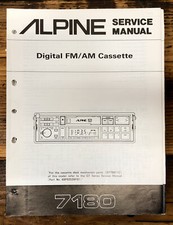 Alpine Model 7180 Car Radio Cassette Revised ...