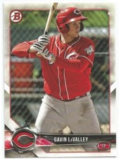 Gavin LaValley Cincinnati Reds 2018 Bowman Baseball Prospects Card