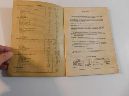 1929 McCORMICK DEERING IH FARMALL TRACTOR MODEL INSTRUCTION BOOK VG CLEAN PAGES - Picture 3 of 11