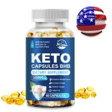 Keto BHB Capsules 15000MG - Fat Burner Weight Loss Supplement For Men Women