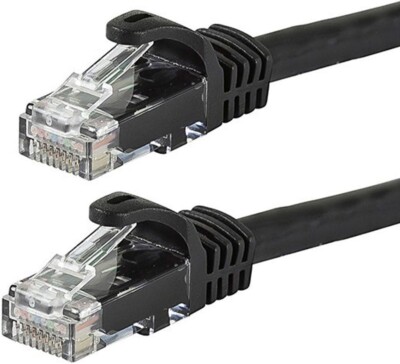 Monoprice 550MHz Cat 6 Ethernet Patchkabel (RJ-45) UTP Schwarz 3 ft