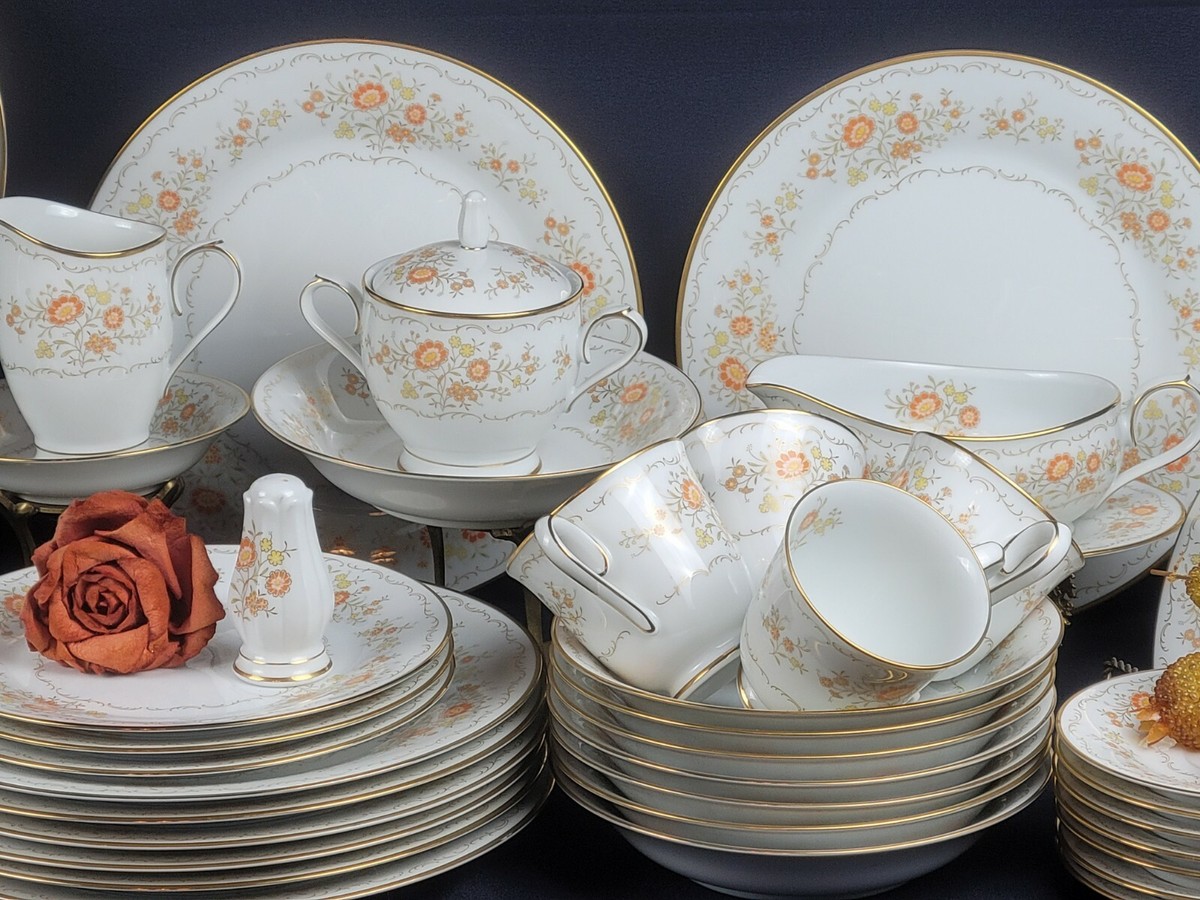 Noritake Inspiration- 65 Pcs. Dinnerware Set, Orange/Yellow